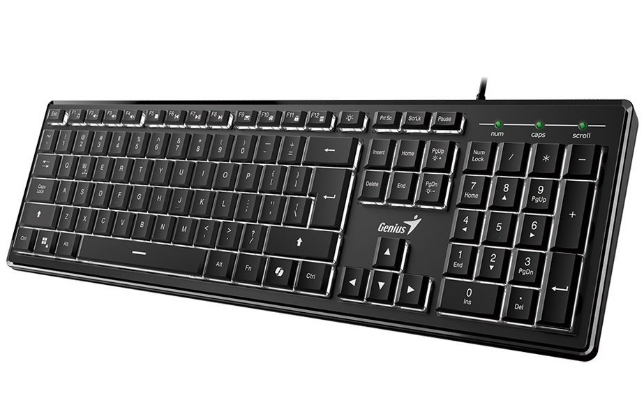 Klávesnica Genius Slimstar 820, Copilot, CZ/SK layout čierna
