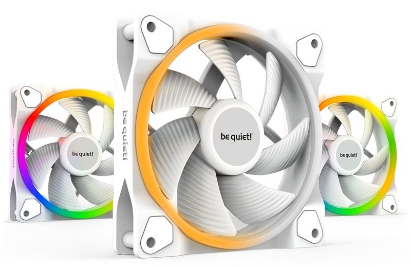 Ventilátor be quiet! Light Wings PWM 120mm (3 ks) biely