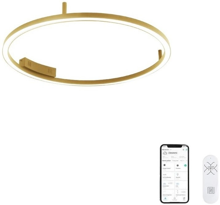 Luxusné veľké stropné svietidlo IMMAX NEO FINO s výkonom 72W as priemerom 80 cm