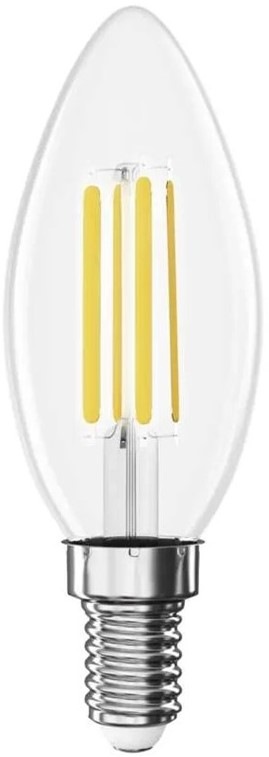 Žiarovka LED EMOS Filament sviečka, 3,8 W, E14, neutrálna biela