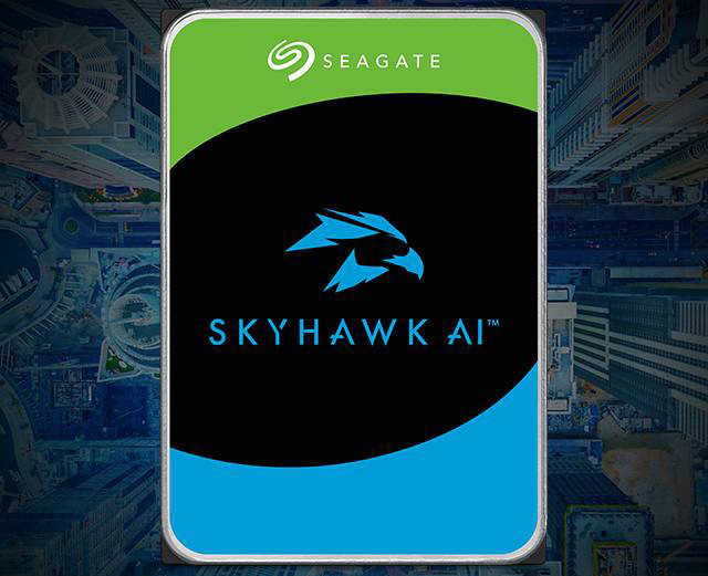 Pevný disk 3,5" Seagate SkyHawk AI 8TB sivá farba Pevný disk SkyHawk AI sa perfektne hodí do nepretržitej prevádzky