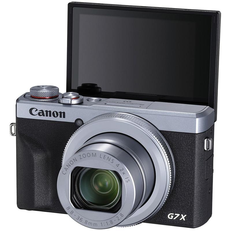 Digitálny fotoaparát Canon PowerShot G7X Mark III strieborný Digitálny fotoaparát Canon PowerShot G7X Mark III strieborný