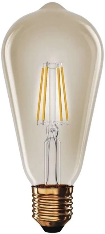 Žiarovka LED EMOS Vintage ST64, 4,5 W, 420lm, E27, teplá biela