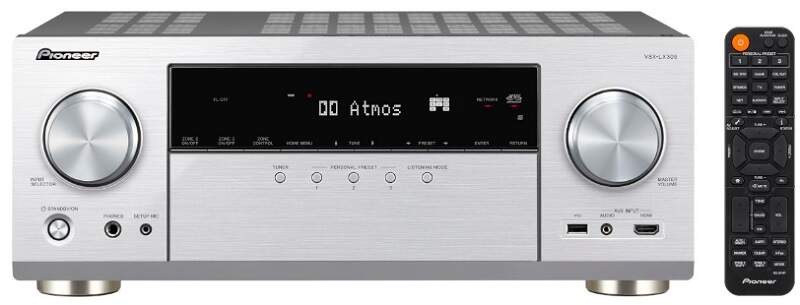 AV Receiver Pioneer VSX-LX305 strieborný AV Receiver Pioneer VSX-LX305 strieborný