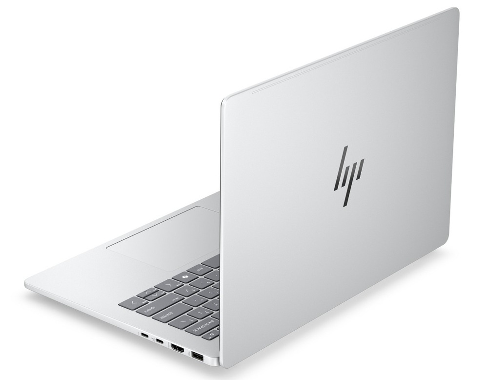 Otvorený notebook HP OmniBook 7 AI 14-hg0070ncx zozadu