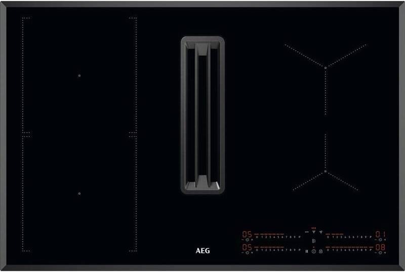 Indukčné varné dosky s odsávaním AEG Mastery CCE84543FB čierna