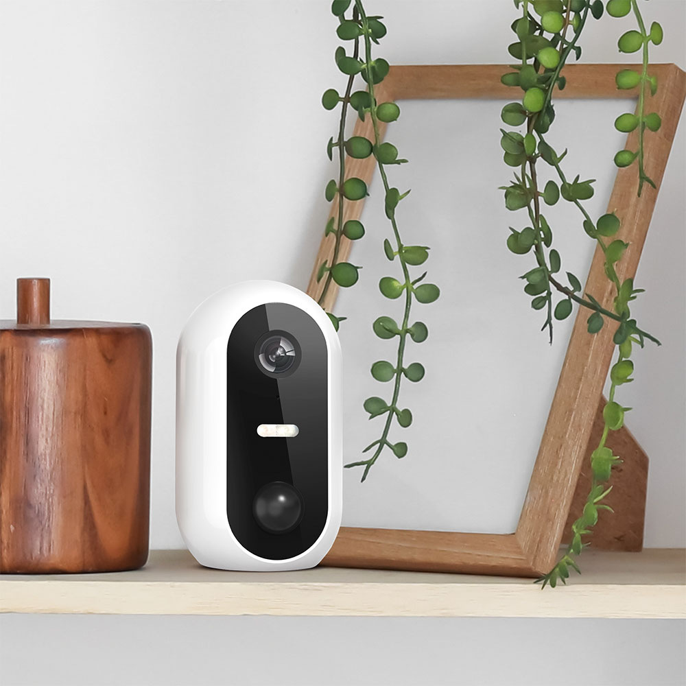 IP kamera Solight Wi-Fi + solárny panel biela Umiestnenie IP kamery Solight na nábytku