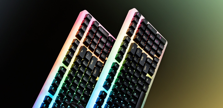 HyperX Origins 2 1800 Housing - dve klávesnice s priesvitným telom a RGB podsvietením