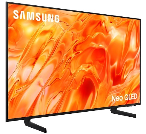 Televízor Samsung QE50QN72H Televízia Samsung QE50QN72H s oranžovou štruktúrou na obrazovke