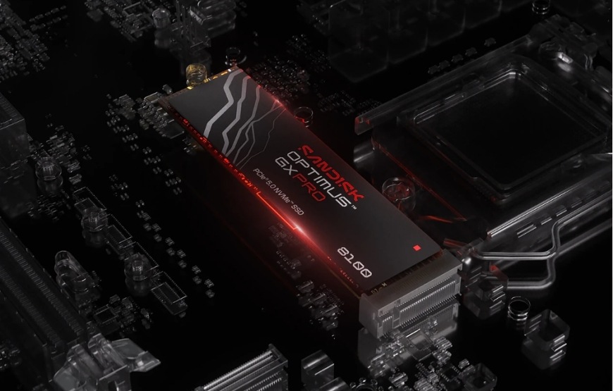 SSD SANDISK Optimus GX PRO 8100 inštalovaný na základnej doske