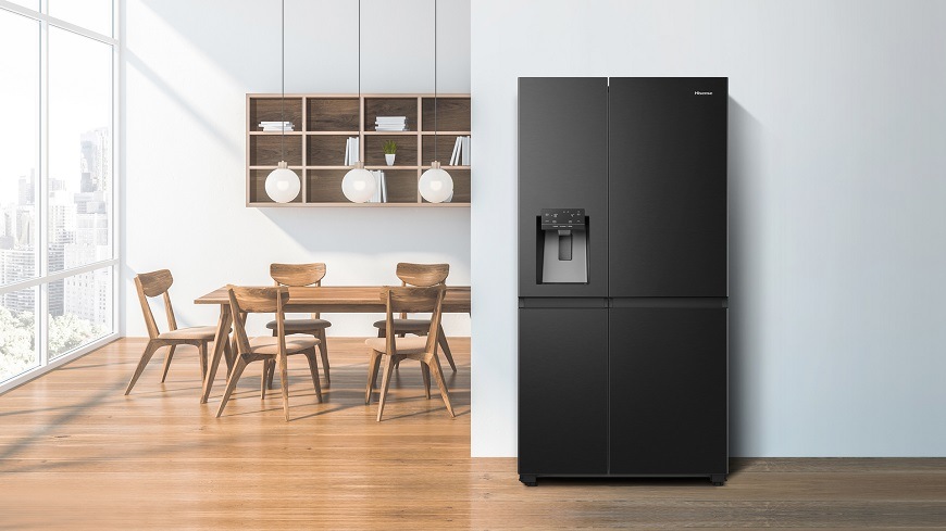 Americká chladnička Hisense RS818N4TFC čierna Americká chladnička s mrazničkou Hisense RS818N4TFC, Side by Side