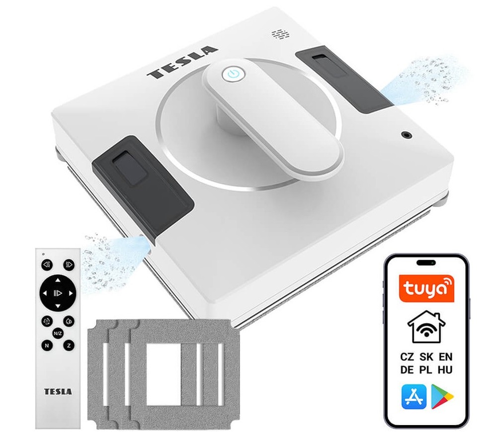 Robotický čistič okien Tesla RoboStar W700 Wi-Fi biely