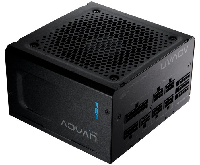 Zdroj FSP ADVAN GM 1000, 80PLUS GOLD, 1000W čierny Detail obrázku PC zdroje.