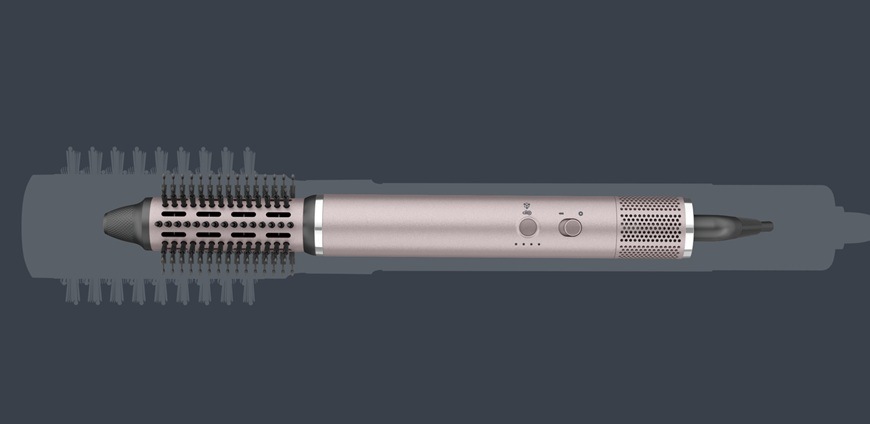 Kulma Rowenta UB9B20E0 Air Nano ružová Teplovzdušná kefa Rowenta UB9B20E0 Air Nano s ultraľahkou konštrukciou 320 g a kompaktným dizajnom pre pohodlný styling vlasov.