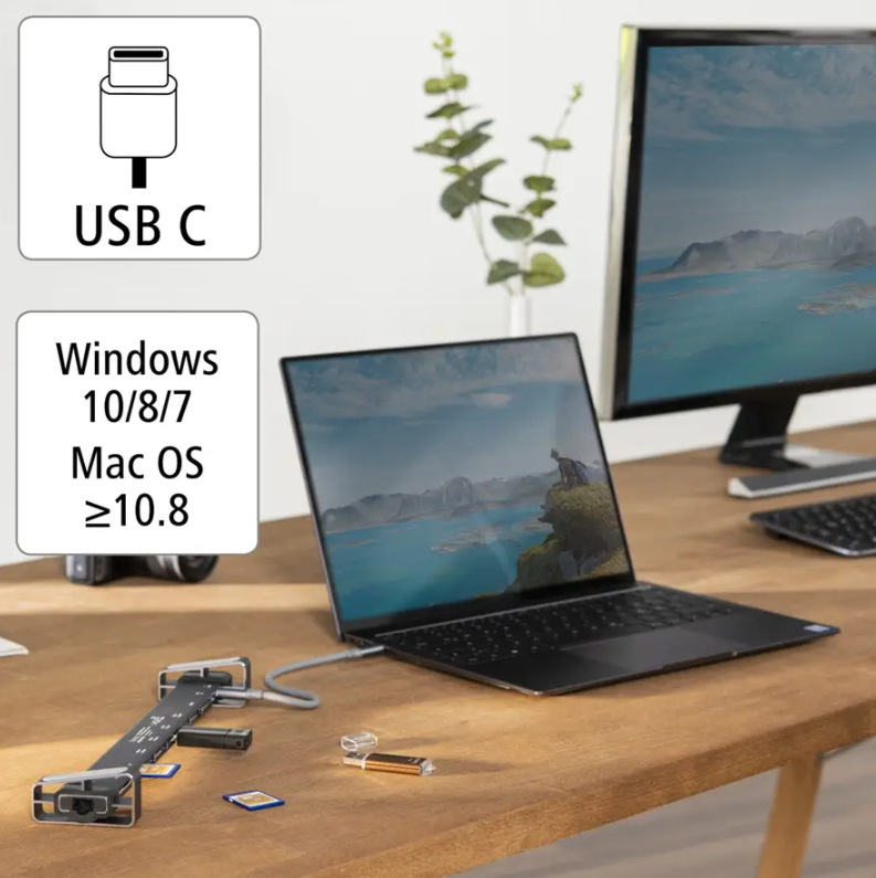 Dokovacia stanica Hama Connect2Office Basic, 9 pripojení Dokovacia stanica Hama Connect2Office Basic, 9 pripojení