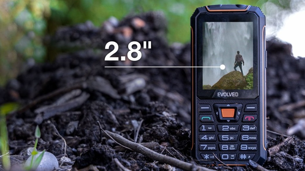 Mobilný telefón Evolveo StrongPhone Z6 čierny/oranžový Mobilný telefón Evolveo StrongPhone Z6 čierny/oranžový