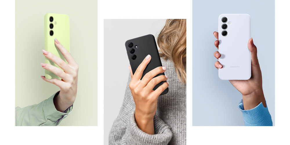 Kryt na mobil Samsung Silicone na Samsung Galaxy A35 zelený Kryt na mobil Samsung Silicone na Samsung Galaxy A35 zelený