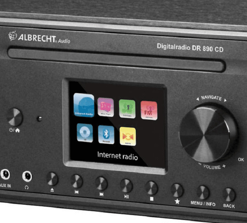 Internetový rádioprijímač s DAB+ Albrecht DR 890 CD Internetový rádioprijímač s DAB+ Albrecht DR 890 CD