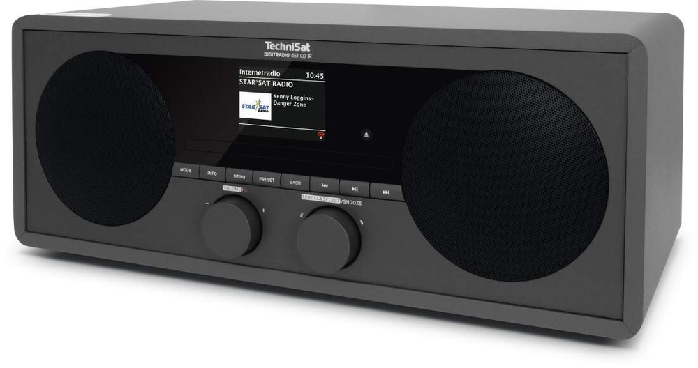 Internetový rádioprijímač s DAB+ Technisat DIGITRADIO 451 CD IR čierny Internetový rádioprijímač s DAB+ Technisat DIGITRADIO 451 CD IR čierny