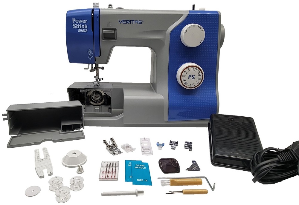 Šijací stroj Veritas Power Stitch 17J biely/modrý Šijací stroj Veritas Power Stitch 17J biely/modrý