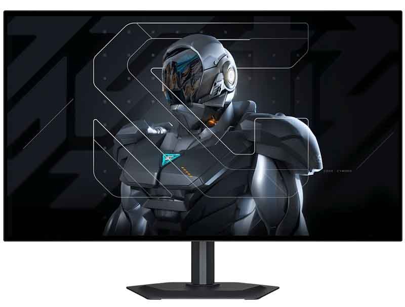 Monitor Gigabyte MO27Q28G v čiernej farbe.