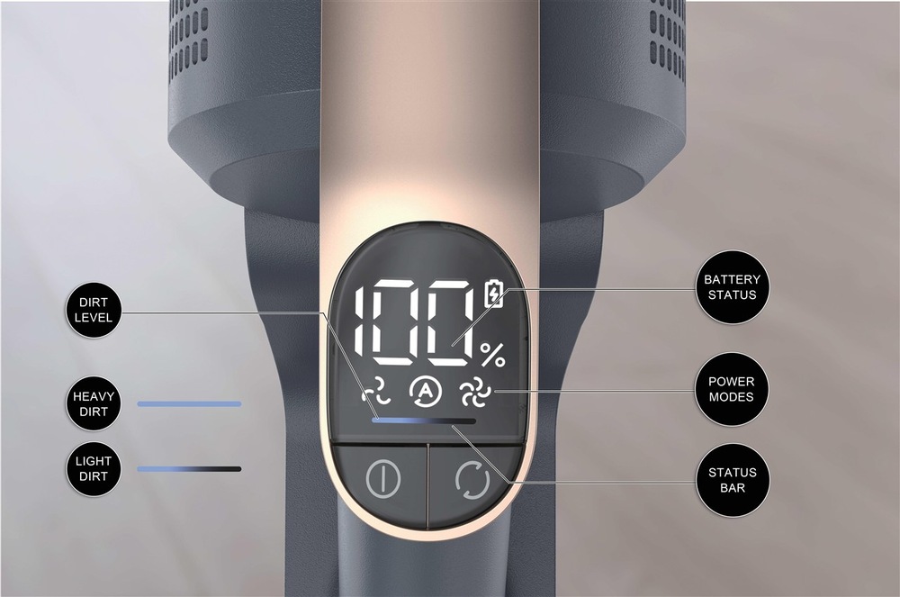 Tyčový vysávač Haier I-PRO CLEAN M1 Pet Flexi HCVM1S50PX 011 sivý/bronzový Vysávač ponúka dlhú dobu prevádzky