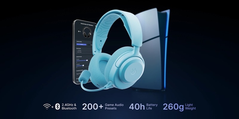 Headset SteelSeries Arctis Nova 3PW modrý Headset SteelSeries Arctis Nova 3PW modrý