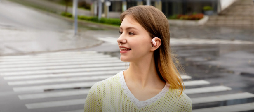 Slúchadlá Shokz OpenFit Air ružová Shokz OpenFit Air, ružová
