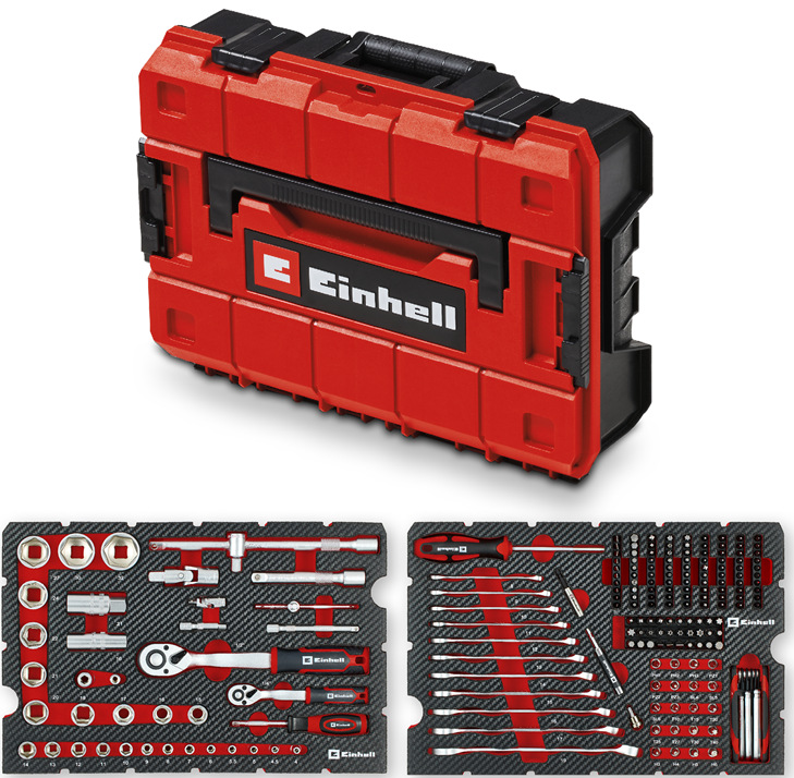Súprava gola kľúčov Einhell Expert E-Case v počte 201 ks