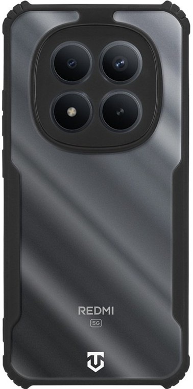 Kryt na mobil Tactical Quantum Stealth na Xiaomi Redmi Note 15 Pro+ 5G/Poco M8 Pro v čiernom dizajne