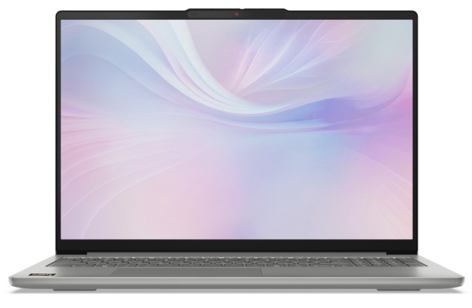 Notebook Lenovo IdeaPad Slim 5 16AKP10 sivý Čelný pohľad na notebook Lenovo IdeaPad Slim 5 16AKP10 s otvoreným 16″ displejom