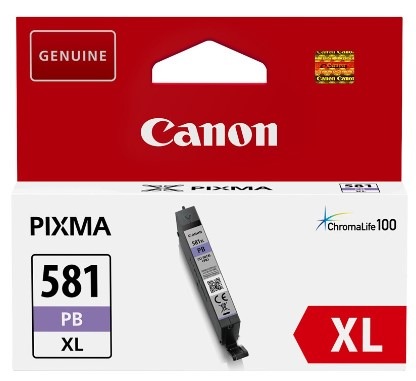 Cartridge Canon CLI-581XL PB, 505 strán - foto modrá