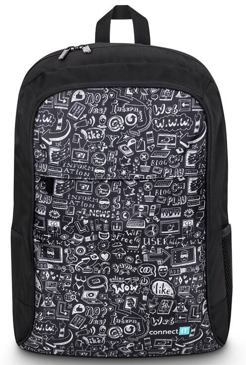 Batoh na notebook Connect IT Doodle na 15.6“ čierny