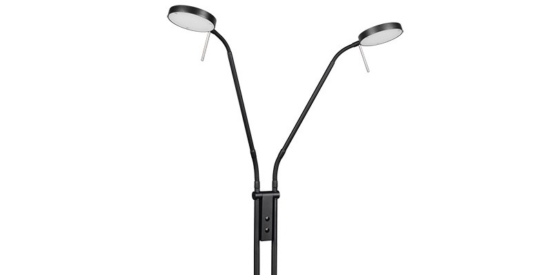 Stojacia lampa TRIO 423310232 MONZA čierna Stojacia lampa TRIO 423310232 MONZA ponúka svetelný tok 1 400 lúmenov