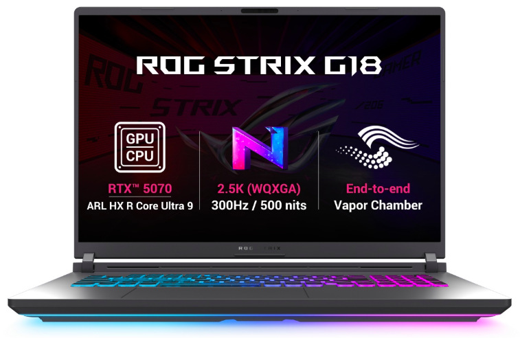 Prehľad grafiky RTX 5070, 300Hz displeja a chladenia Vapor Chamber