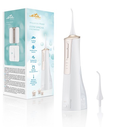 Ústna sprcha ETA AquaCare Power 2708 90000 biela/zlatá