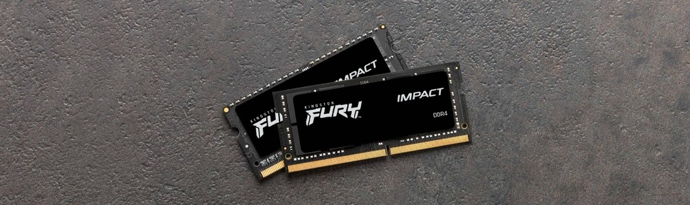 Pamäťový modul SODIMM Kingston FURY Impact DDR4 16GB (2x8GB) 3200MHz CL20 Pamäťový modul SODIMM Kingston FURY Impact DDR4 16GB (2x8GB) 3200MHz CL20
