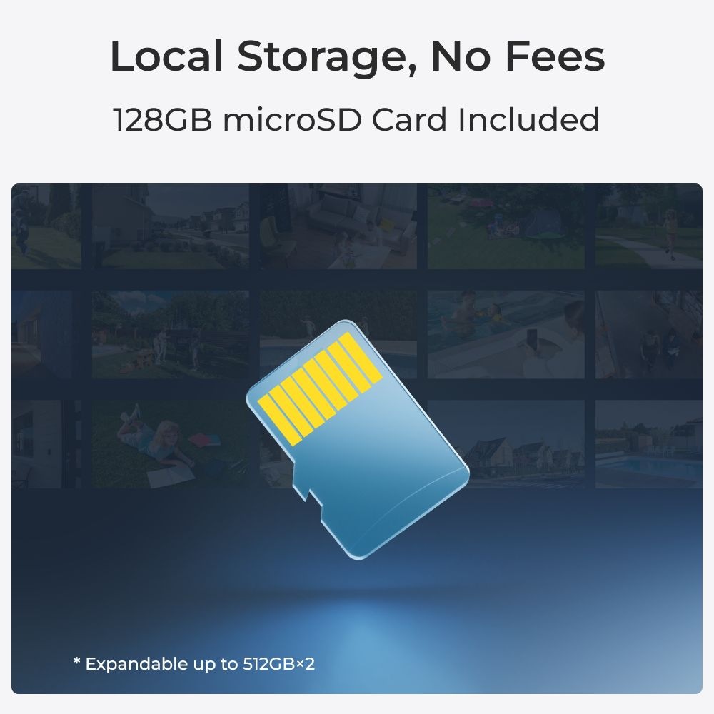 Videozvonček Reolink D340B + Hub 1 + 128GB microSD karta - čierny
