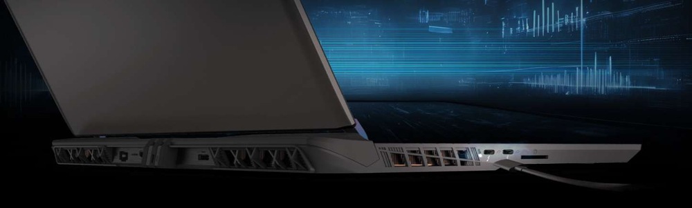 MSI Vector 16 HX AI je vybavený portami Thunderbolt 5″ width=