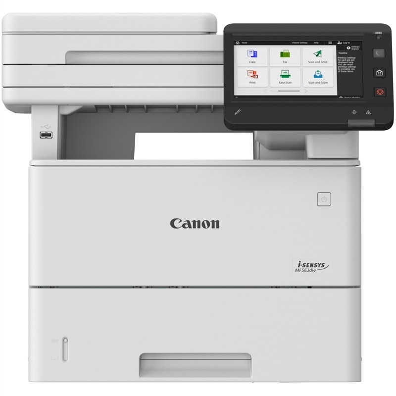 Tlačiareň Canon i-SENSYS v bielej farbe.