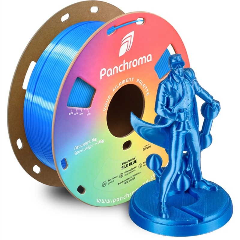 Filament Polymaker Panchroma PLA Silk - modrý