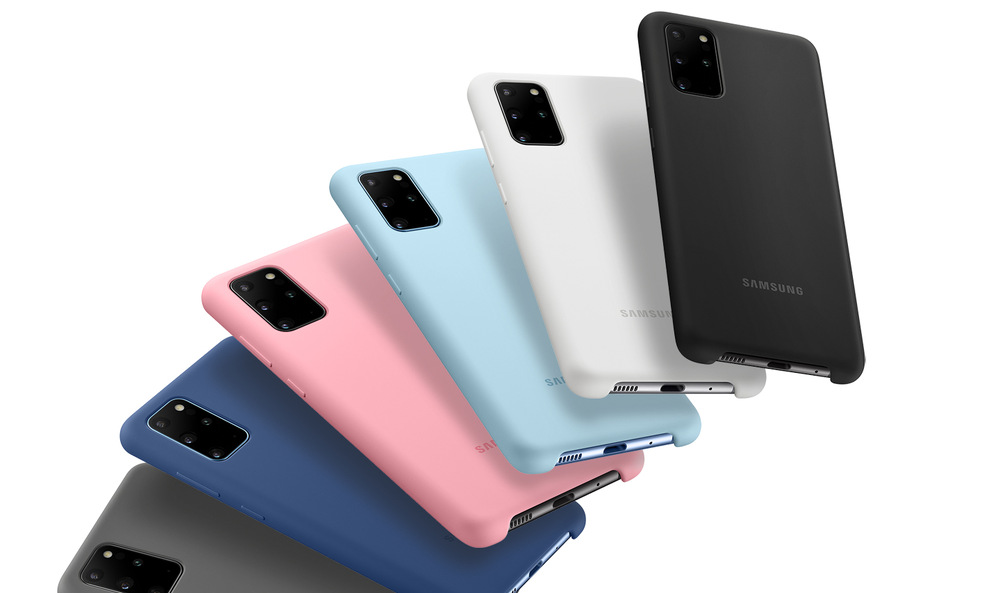 Kryt na mobil Samsung Silicon Cover na Galaxy S20+ biely Kryt na mobil Samsung Silicon Cover na Galaxy S20+ biely