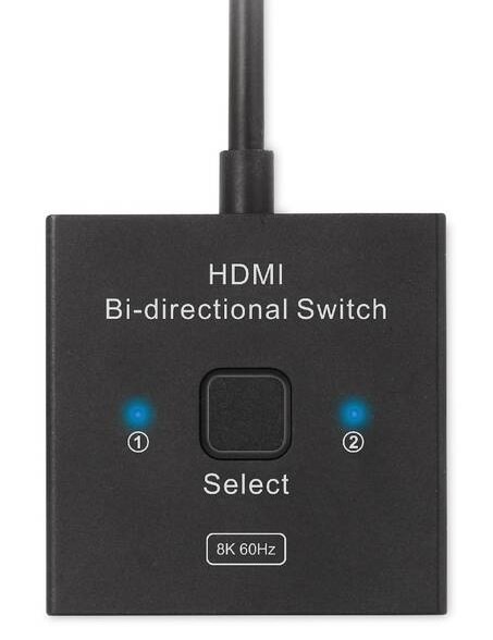 Redukcia Club3D HDMI / 2x HDMI 2v1, 8K60Hz, 4K120Hz - čierna