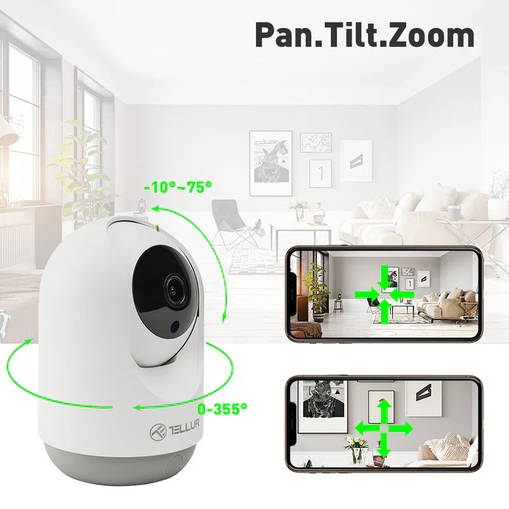 IP kamera Tellur WiFi Smart biela IP kamera Tellur WiFi Smart - biela