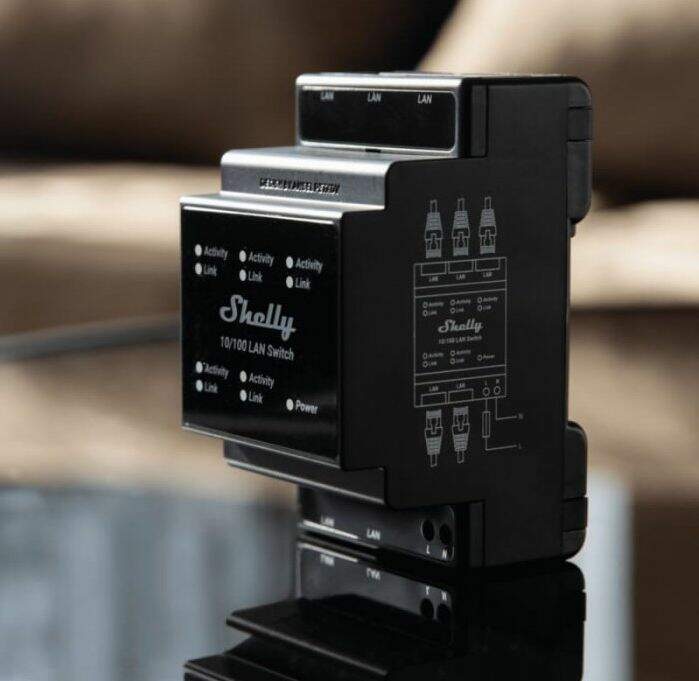Shelly Lan Switch DIN 1626 prepínač.3