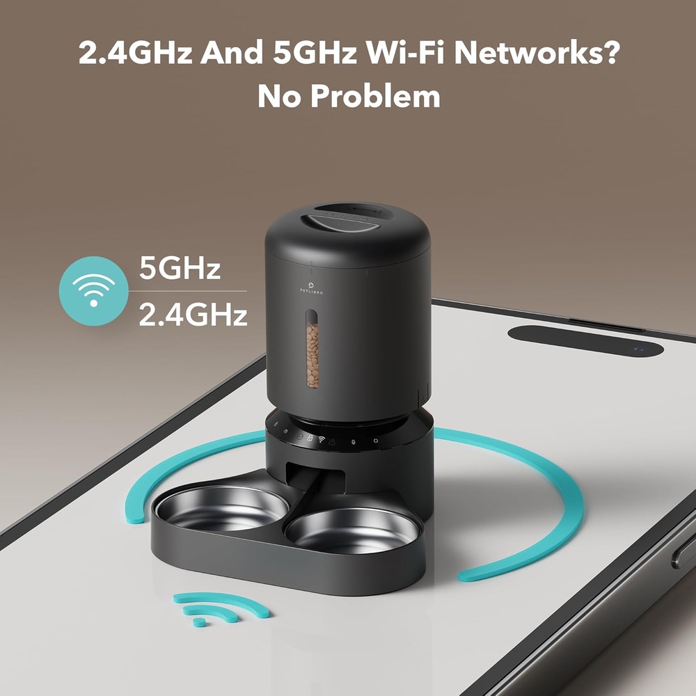 Inteligentný podávač Petlibro Granary Wi-Fi Dual Bowl 5 l čierne Inteligentný podávač Petlibro Granary Wi-Fi Dual Bowl 5 l čierne