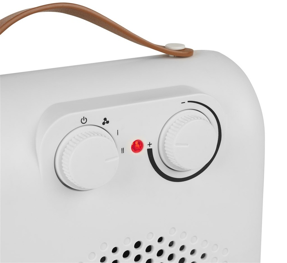 Teplovzdušný ventilátor Tristar KA-5150 biely Teplovzdušný ventilátor Tristar KA-5150 a jeho otočné ovládače