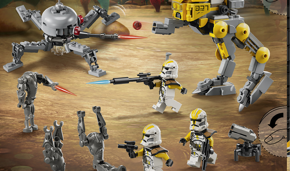 Stavebnica LEGO® Star Wars™ 75431 Bitevní balíček klonovaných vojáků z 327. hvězdného sboru Deti si môžu prehrávať filmové scény zo Star Wars alebo vymýšľať vlastné príbehy s vojakmi, droidmi a technikou