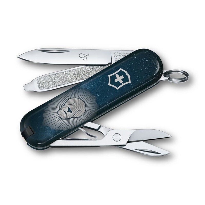 Nôž vreckový Victorinox (U.T.C) ZODIC CLASSIC SD, Leo 58 mm modrý