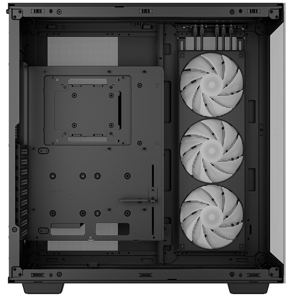 Case DeepCool CH780 ARGB biela Detail obrázku PC skrine.